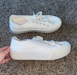 Platform Sneakers White Size 8 Photo 0