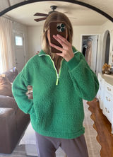Aerie Sherpa Pullover Quarter-Zip Photo 0
