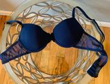 Blue Lightly Lined Bra Size 34a Photo 0