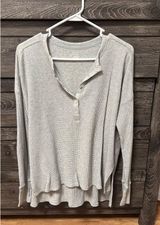 OFFLINE by Aerie Long Sleeve Waffle Henley Photo 0