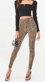 Forever 21 Velvet Cheetah Leggings Photo 0