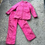 Vintage Aspen Ski Wear Two Piece Snow Ski Suit Hot Pink Medium Photo 0