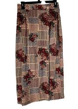 Talbots Vintage 90s Size 6 Small Rose Western Cottage Wrap Skirt Photo 0