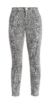 Frame Denim Le High Skinny Animal Noir  Photo 0