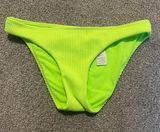 Hollister green ribbed bikini bottoms size small Photo 0