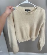 Blue Blush Cream Sweater Photo 0