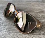 Gucci Mirrored Floral Sunglasses With Case Photo 0