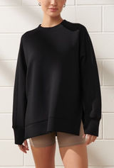 YPB Your Personal Best Abercrombie neoKNIT Black Crew Neck Sweatshirt Size Small Photo 0