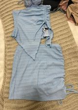 Light Blue  Skirt Set Photo 0