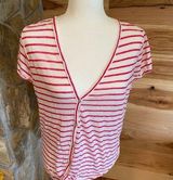 Max Studio striped Linen cardigan short sleeve Photo 0