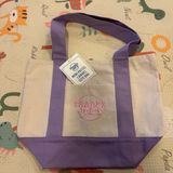 Limited edition NWT Trader Joe purple pastel mini tote bag Photo 0