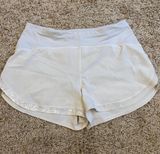 Lululemon White Speed Shorts Photo 0