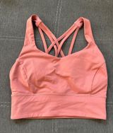Lululemon Energy Bra Light Coral Long Line Photo 0
