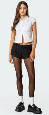 Edikted Kera Tailored Micro Shorts Photo 0