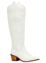 Cowboy Boots White Size 6.5 Photo 0