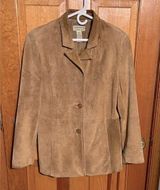 st. john's bay  Tan Washable Suede Jacket MEDIUM Photo 0