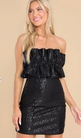 DO+BE Black Sequin Dress Photo 0
