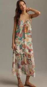 Anthropologie Floral Midi Dress - Multicolor Photo 0