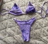 SheIn Purple Tie Dye Bikini Photo 0