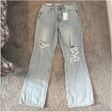 Vervet Flying Monkey Leslie Distressed 90s vintage flare jeans Photo 0