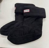 Hunter  Black Fleece Calf Boot Socks Womens M Photo 0