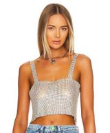 superdown  Mackenzie Crop Top in Gold Photo 0