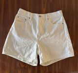 White Denim Shorts Photo 0