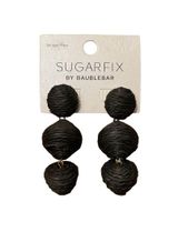 Sugarfix By BaubleBar Black Drop Earrings NWT Photo 0