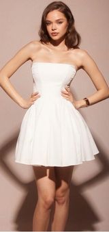 House of CB Emmanuela‎ White Strapless Pleated Mini Dress NWOT size XL Photo 0