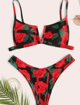 SheIn Rose Bikini Photo 0