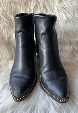 Stylish Coach Black Ankle Boots with Studded Detailing size 8.5 Photo 0
