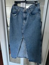 Denim  Skirt Midi Photo 0