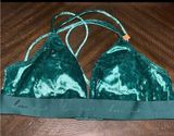 PINK Velvet Bralette (XL)! Green Photo 0