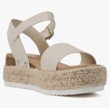 New worn once Women Open Toe Ankle Strap Platform Espadrille Sandal Size 9 Photo 0