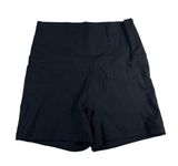 Solid Black Goals Shortie High Rise Hi-Rise 4in Inseam Biker Shortss Med M Photo 0