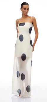 Miss Rosier maxi polka dot dress White Size M Photo 0