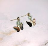 Brandy Melville Gold Butterfly Earrings  Photo 0