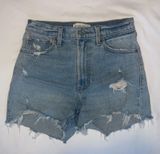 Abercrombie & Fitch High Rise Denim Shorts Photo 0