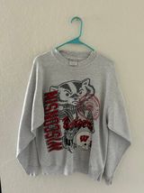 Wisconsin Badgers Vintage Sweatshirt Size L Photo 0
