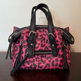 Pink and black leopard print y2k purse Photo 0