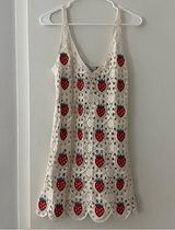 Crochet strawberry cover up dress Photo 0