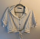 ZARA Striped Button Down Shirt Photo 0
