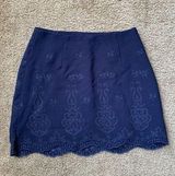 Cupcakes and Cashmere Women's Skirt Navy‎ Floral Size 4 Photo 0