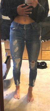 Wild Flower light ripped jeans  Photo 0