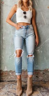 Distressed Mom Jeans from The Post size 1 Photo 0