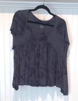 Aerie Soft & Sexy Gray Tie-Dye Tee Photo 0