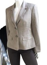 NEW Le Suit Gray 2 Button Suit Jacket Blazer Women's Size 8 NWT Photo 0