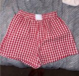 Red plaid shorts Size XS Photo 0