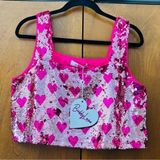 NWT Buddy Love Sugar Sequin Tank Pink/Silver size M Photo 0