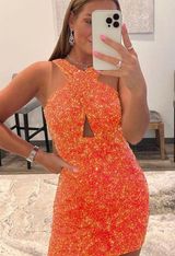 Orange Dress Size 2 Photo 0
